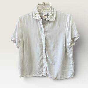 Sailor Moon Hot Topic Exclusive Button Down Small Soft Pretty Guardian Star Moon